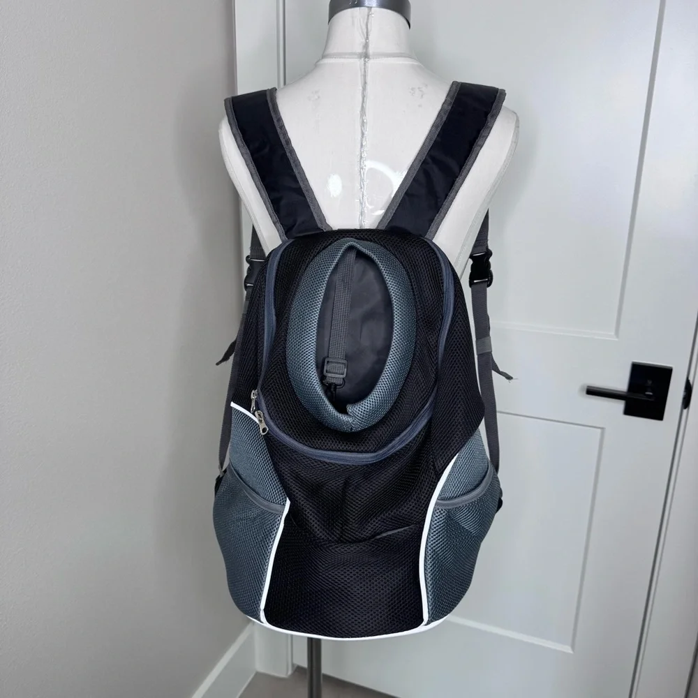 Pet Dog Carrier Backpack Adjustable Straps Front and Back Carrier for Small Pets